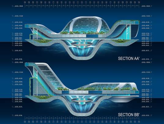 Illustration for article titled Architect Dreams Up Lilypad: Floating City Ark for Eco-Refugees